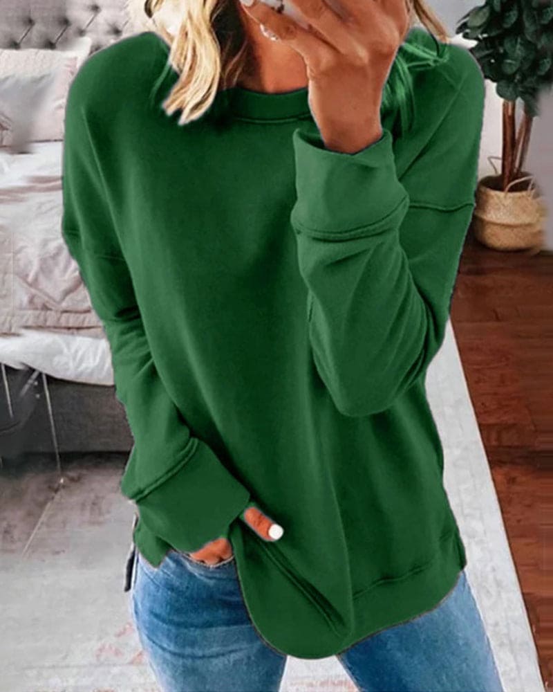 R&B | Einfarbiger Damen Sweatshirt