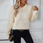 R&B | Einfarbiger Pullover Mit Weichem Stoff