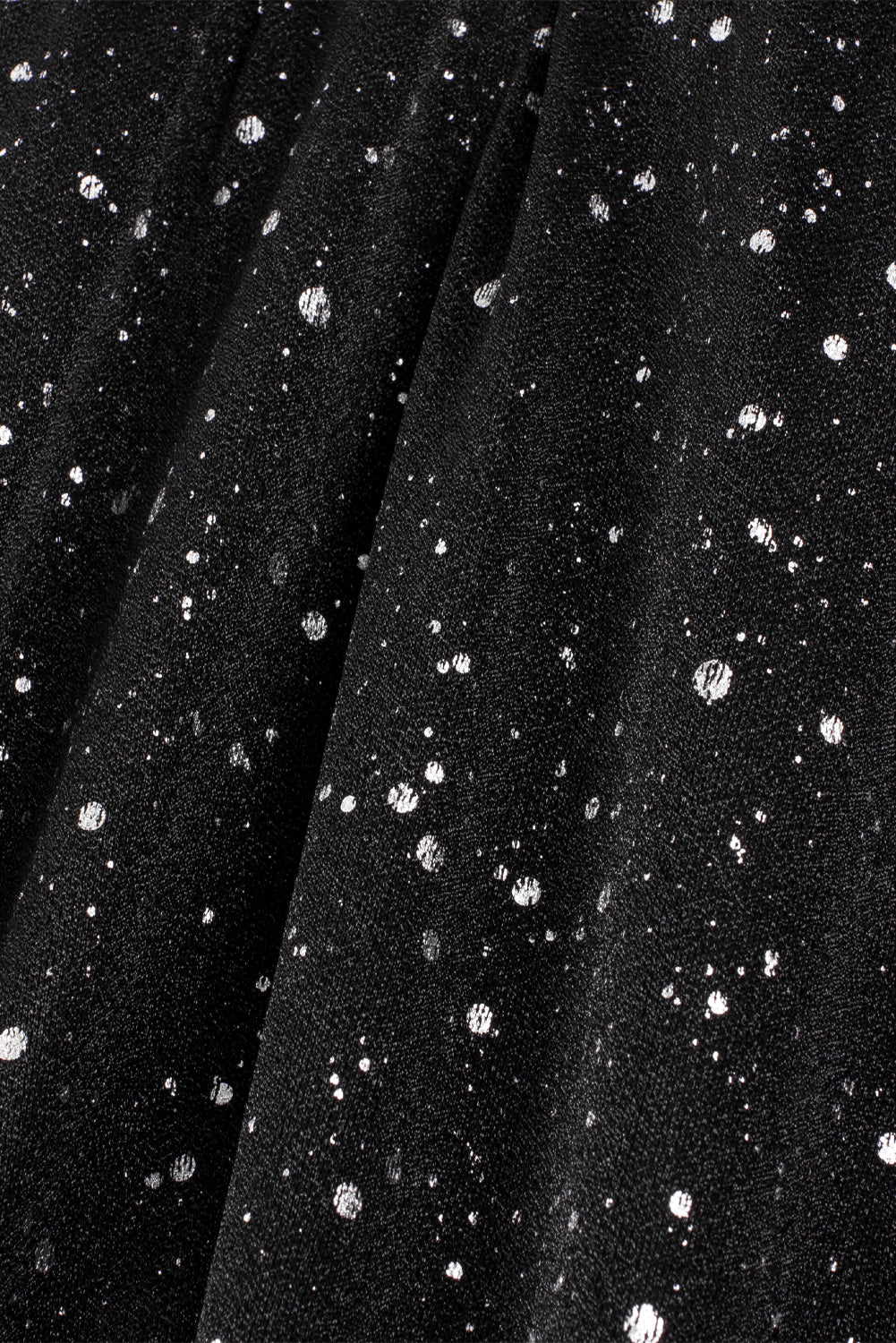 Elegante schwarze Glitzerkleid mit Netzbespannung