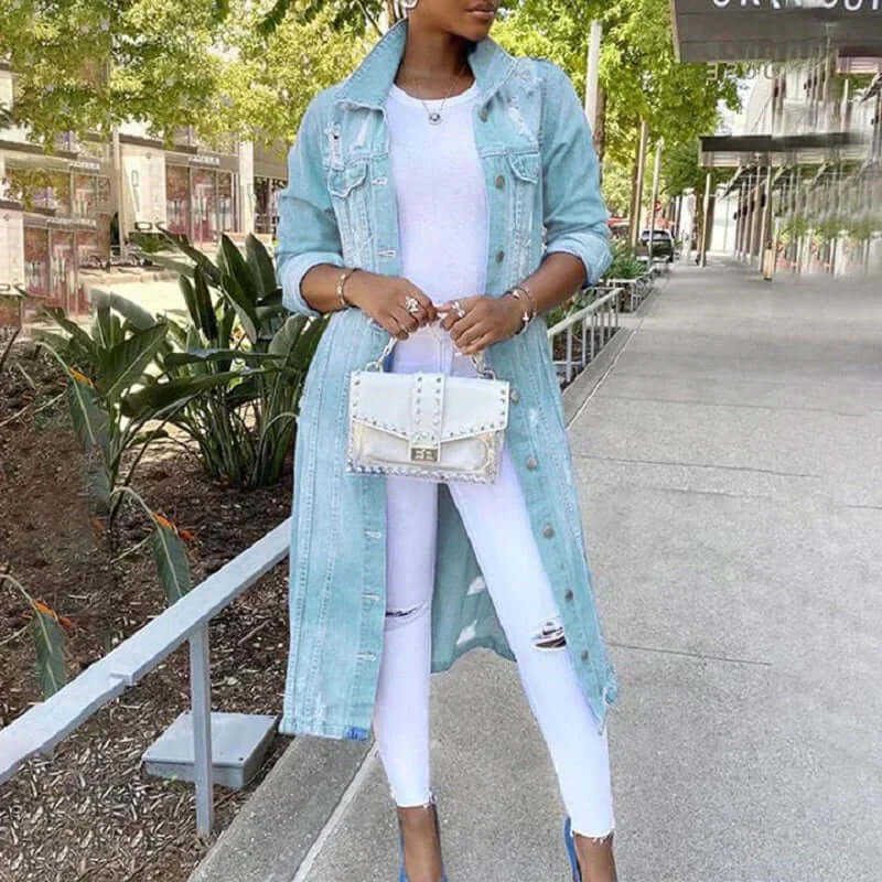 R&B | Damen Baumwoll-Trenchcoat