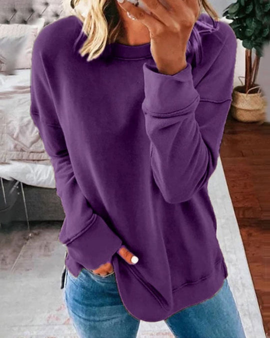 R&B | Einfarbiger Damen Sweatshirt