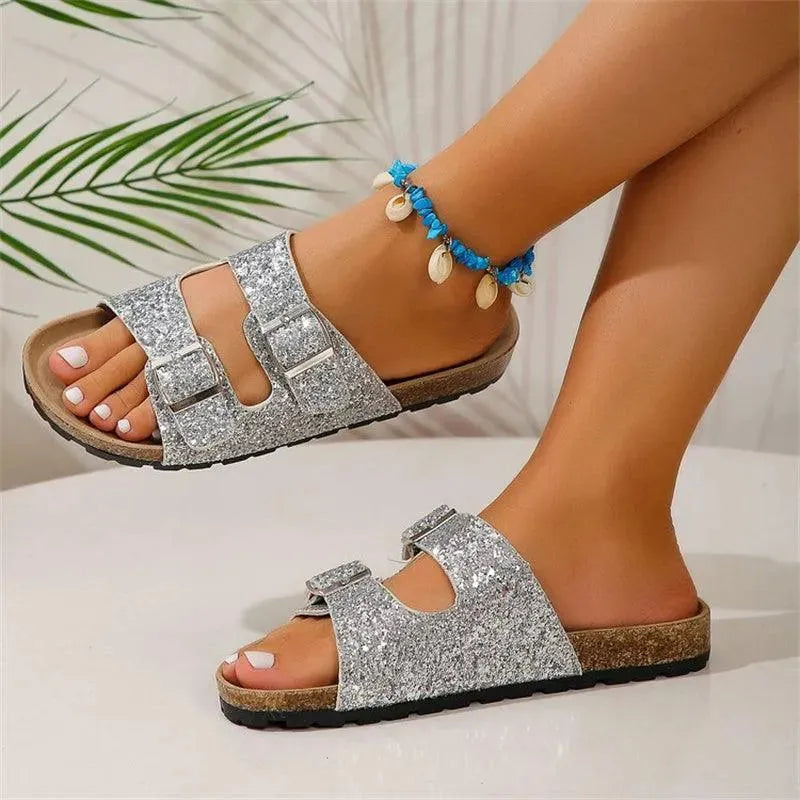 R&B | Slippers mit Doppelter Schnalle