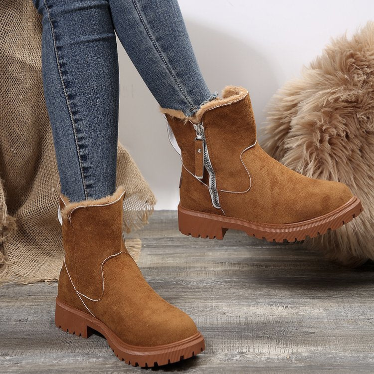 Damen-Winterstiefel aus Wolle R&B R&B