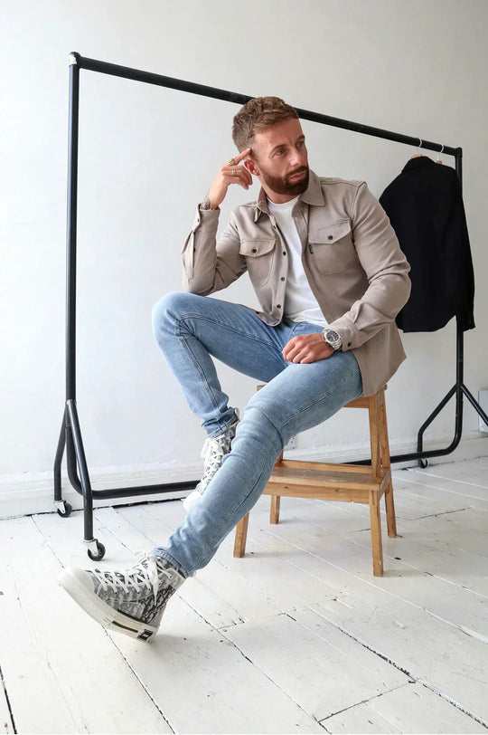 R&B | Premium-Jacke mit Knopfverschluss für Herren Stylische und Bequeme Jacke