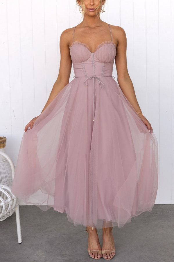 R&B | Modernes prinses chiffon Kleid