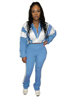 R&B | Taille Kontrast Sport Zweiteiliges Set