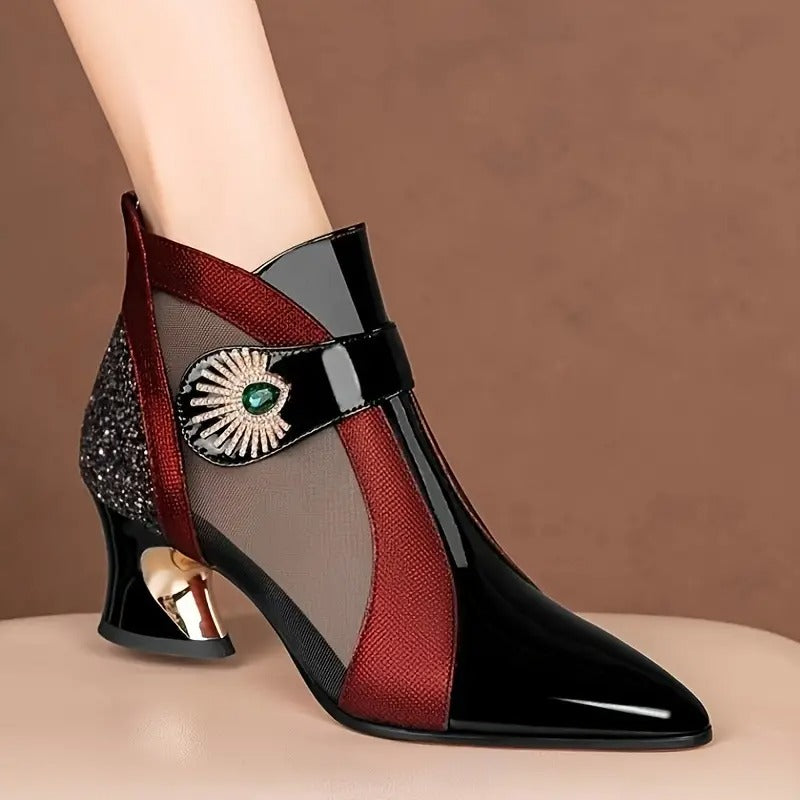 modische Damen-Schuhe, luftiges Mesh mit Kristallverzierung. Heidi Mode Heidi Mode