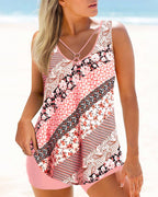 R&B | Gedrucktes Zweiteiliges Tankini