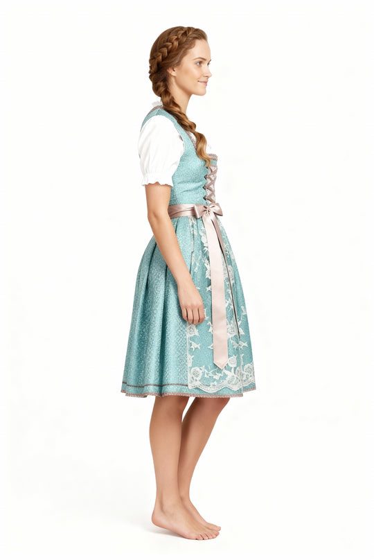 R&B | Einzigartige Damen Tracht mit Schürze Perfekt für Oktoberfest