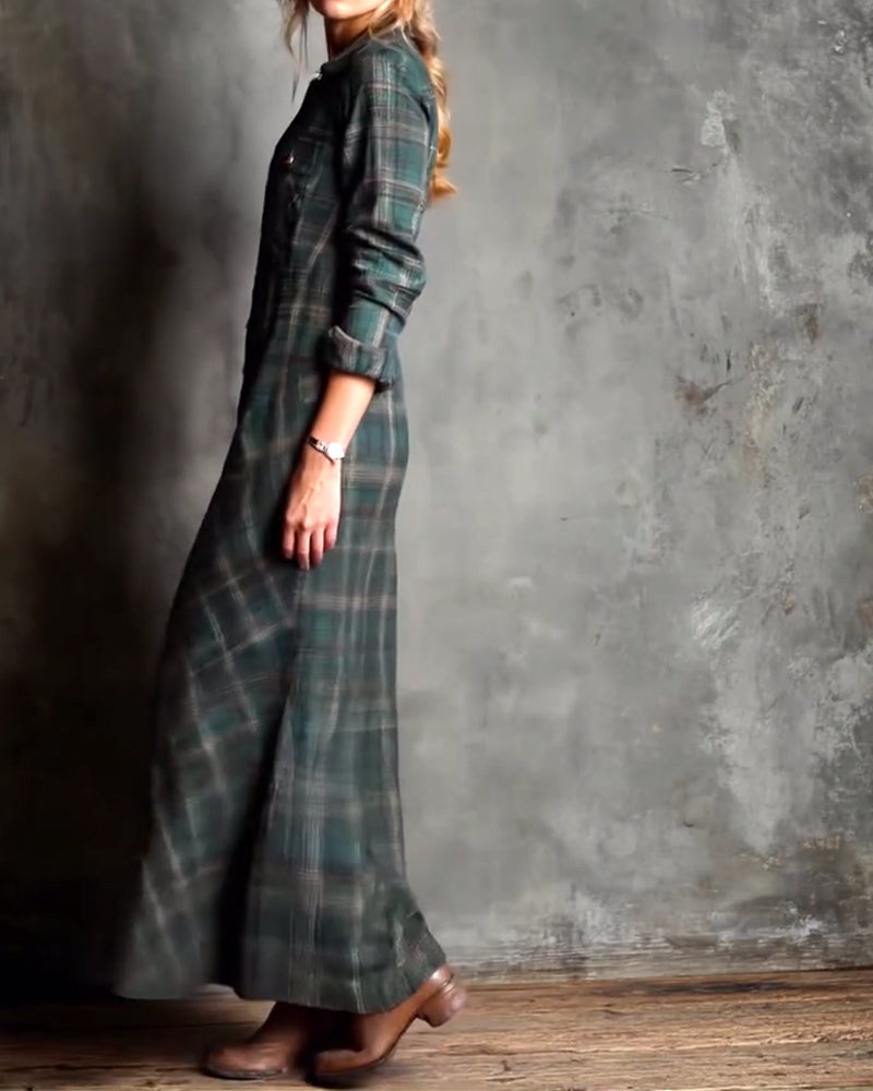 R&B | Kleid mit Revers und Karomuster