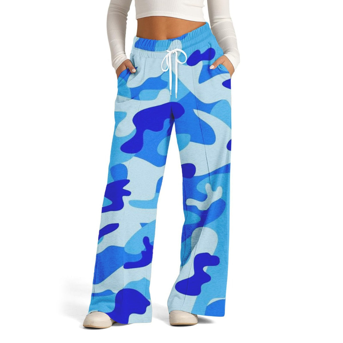 R&B | Camouflage-Jogginghose mit hoher Taille