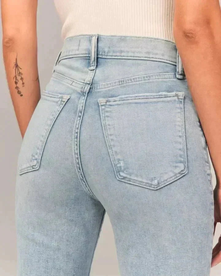 EB - Figurformende Bootcut-Jeans