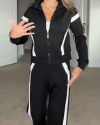 R&B | Satz mit Sporty Lässig Stil Merkmalen Von Jacke und Hosen