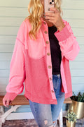 R&B | Zweifarbige Waffelstrickhemdjacke Baumwollmischung LR&Bendiger Komfort