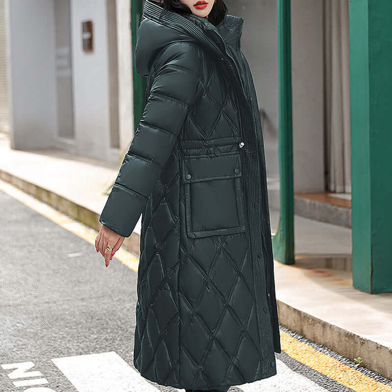 R&B | Damen gepolsterte Kapuzen Winterjacke