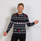 R&B | Der stylische Weihnachts-Pullover Navy Herren