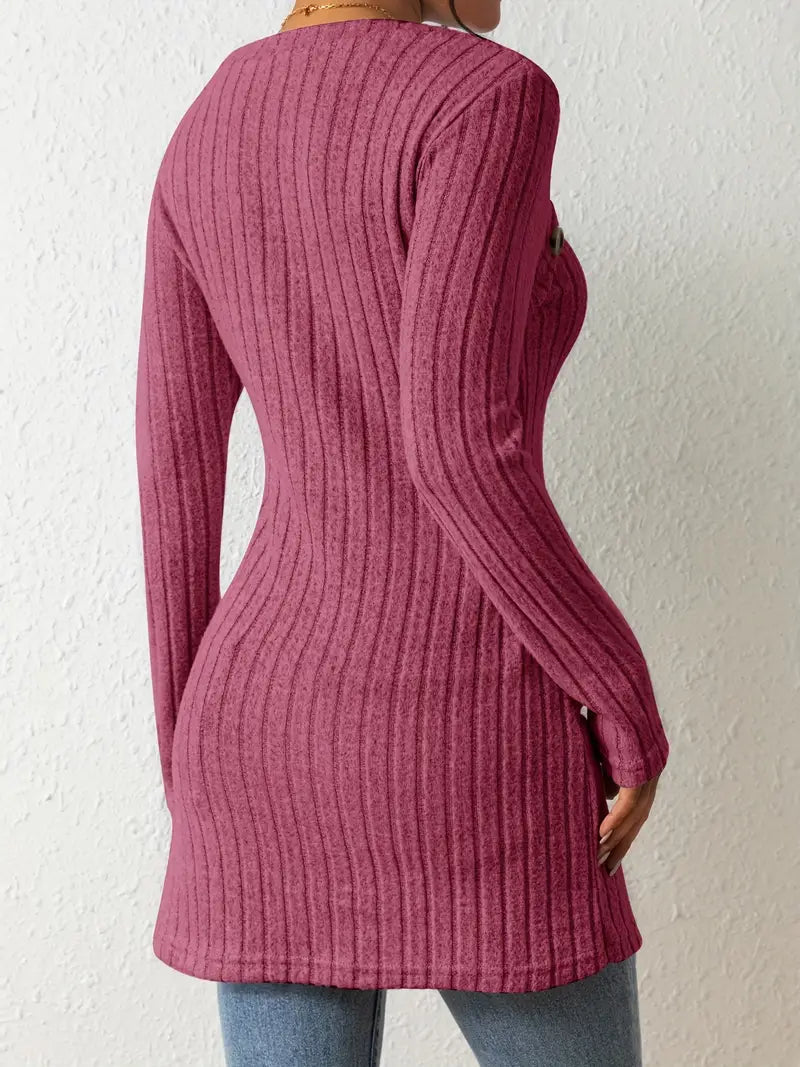 R&B | Stilvoll Gerippter Pullover für Frauen