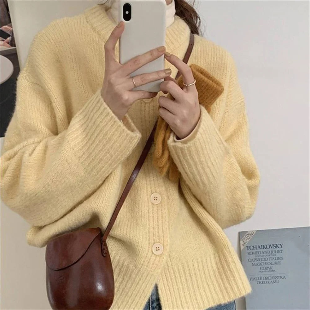 R&B | lässiger Strickcardigan-Pullover