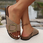 R&B | Orthopädisch Flache Sandalen mit Einstellbarer Schnalle Riemen
