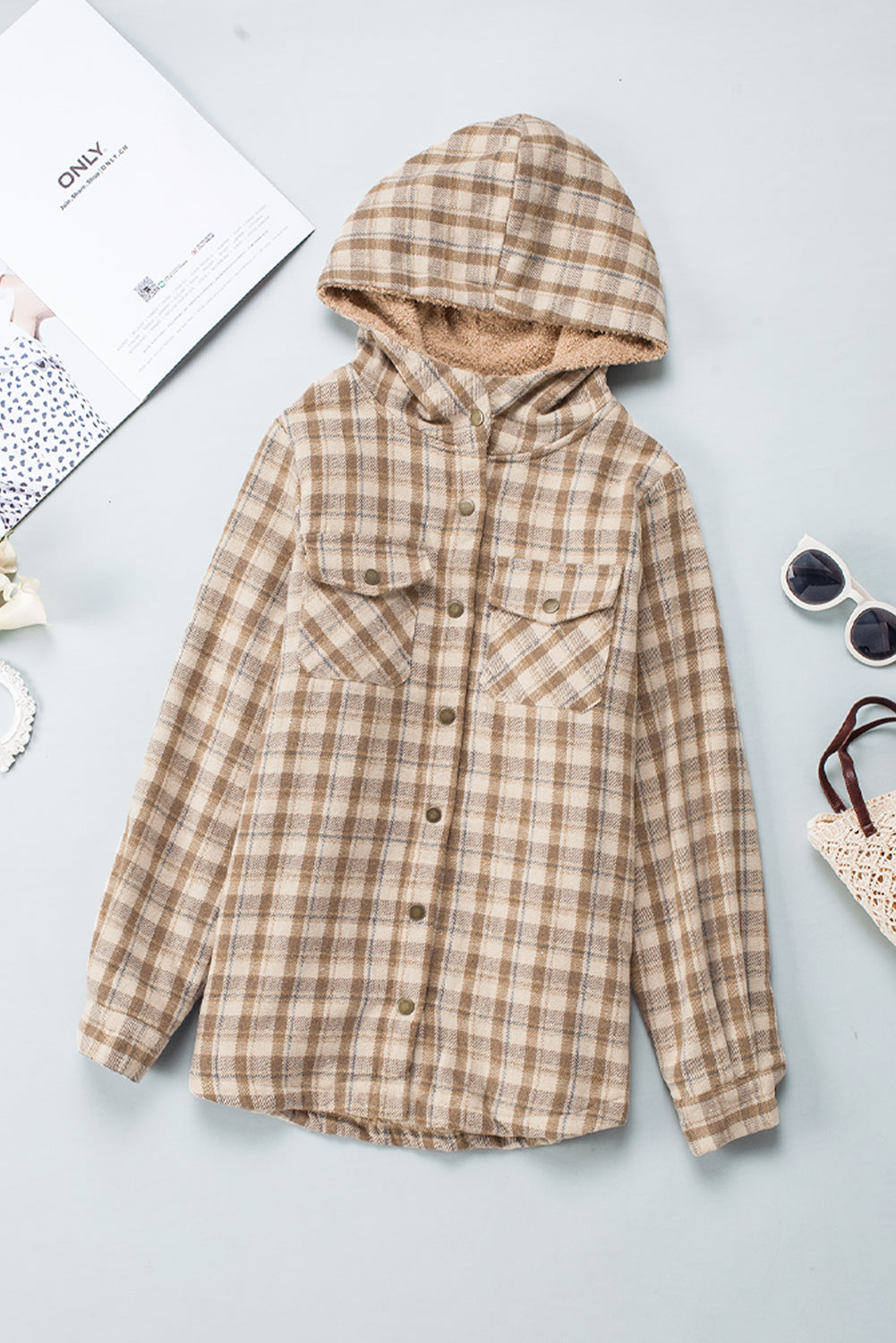 R&B | Gitterjacke mit Plüschfutter Warm und Stilvoll Ideal für Den Alltag