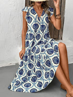 R&B | Kleid mit tiefem V-Ausschnitt