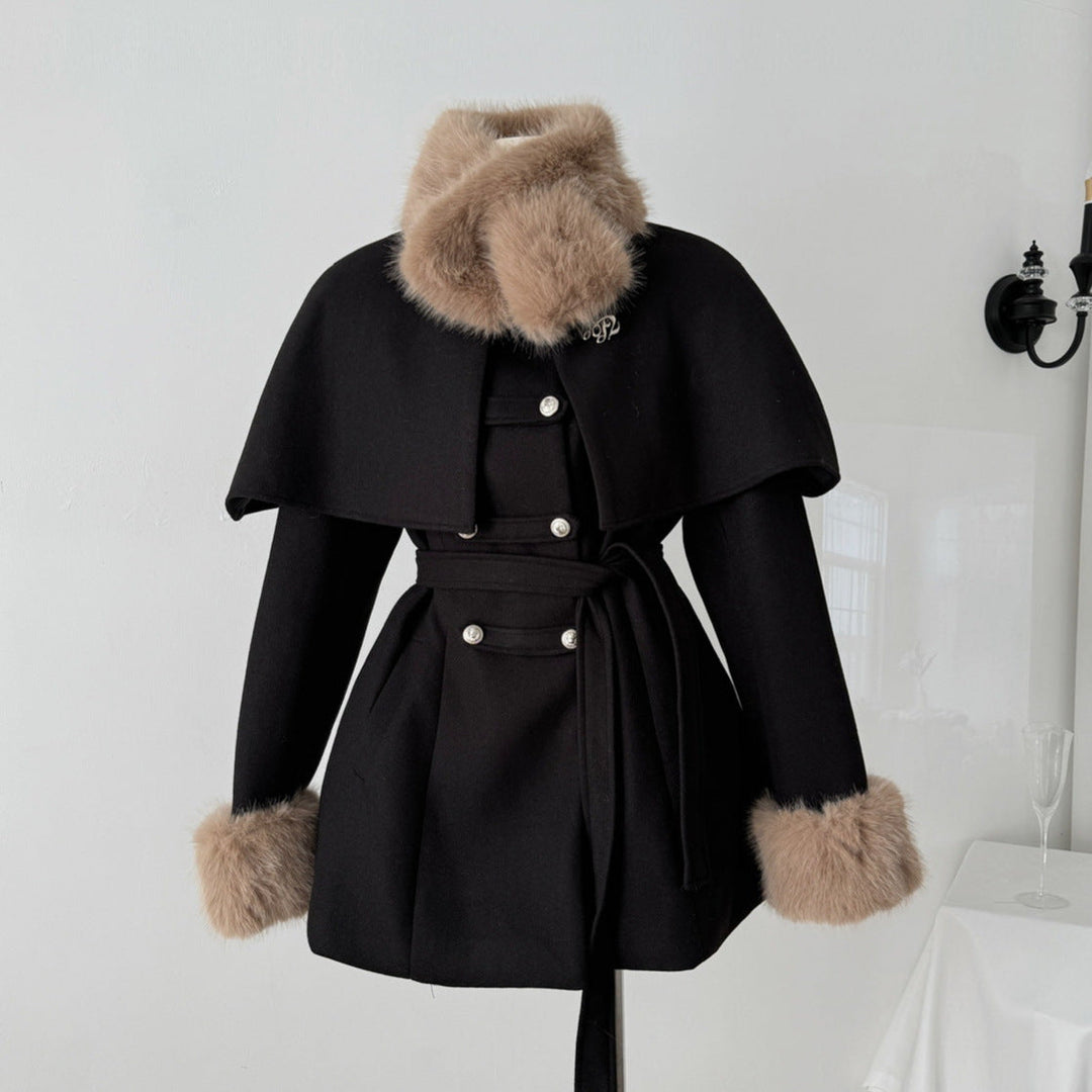 R&B | Lang mit Abnehmbarem Kragen für Frauen Ideal für Den Winter