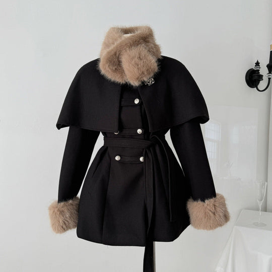 R&B | Lang mit Abnehmbarem Kragen für Frauen Ideal für Den Winter