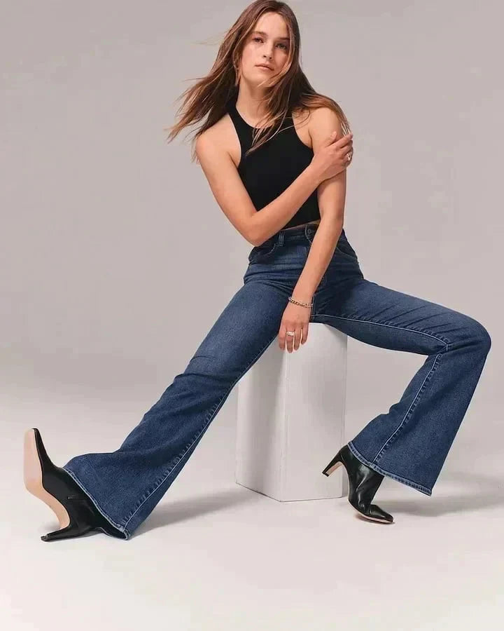 R&B | Figurformende Bootcut-Jeans