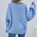 R&B | Gestreifter Strickpullover Für Modische Looks
