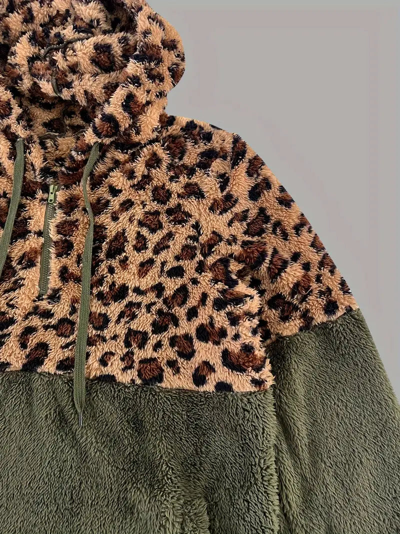 R&B | Leopardenmuster Farbblock Pullover