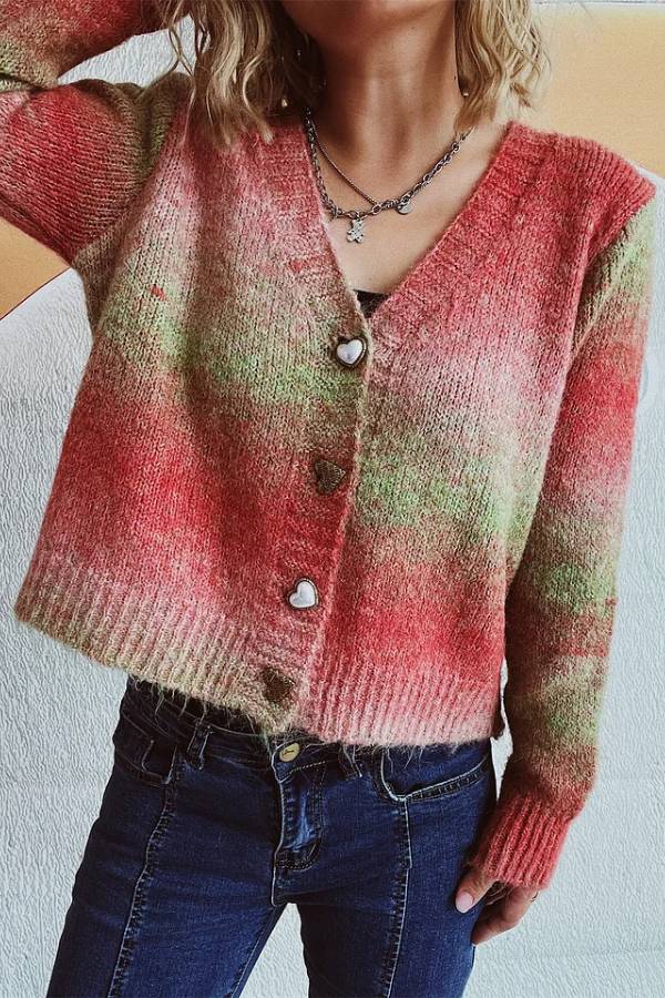 R&B | Candy-Farbe Sweaterjacke