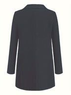 R&B | Eleganter Business-Einfarbiger Lange Blazer mit Reversideal für alle Jahreszeiten