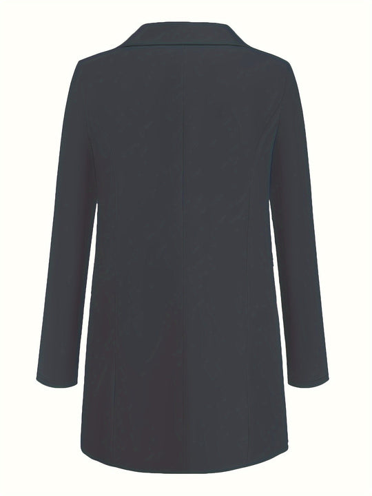 R&B | Eleganter Business-Einfarbiger Lange Blazer mit Reversideal für alle Jahreszeiten