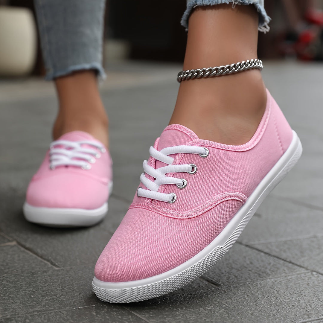 R&B | Bequeme Niedrige Canvas Schnürschuhe