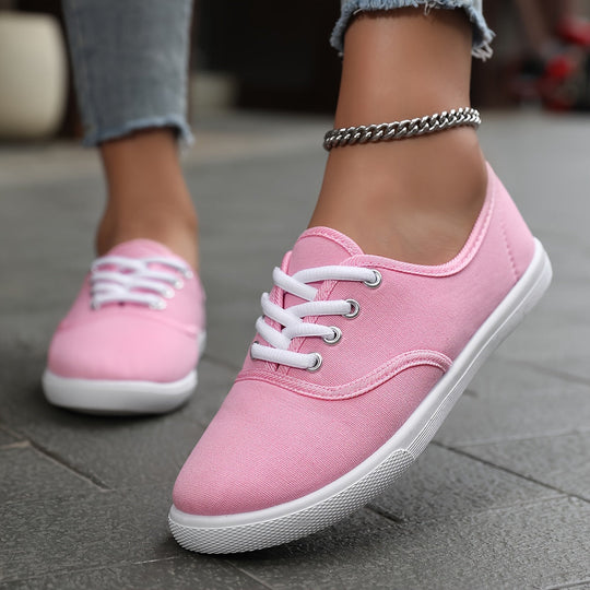 R&B | Bequeme Niedrige Canvas Schnürschuhe