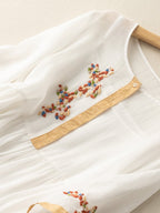 R&B | Besticktes Kleid aus Baumwolle