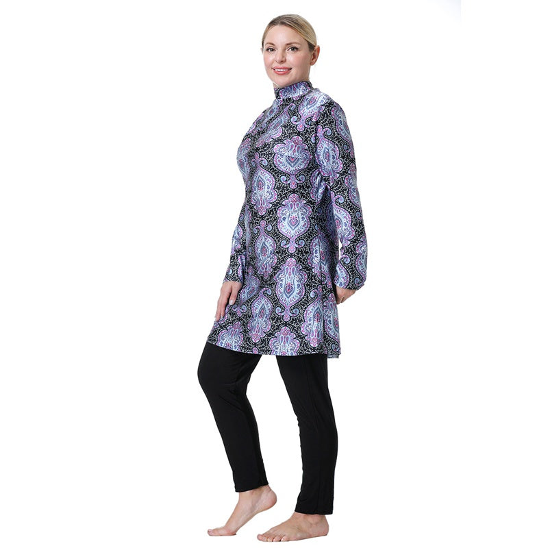 R&B | 3Xl 8Xl Gedruckte Halal Arabische Frauen BadR&Bekleidung Badeanzug Burkinis