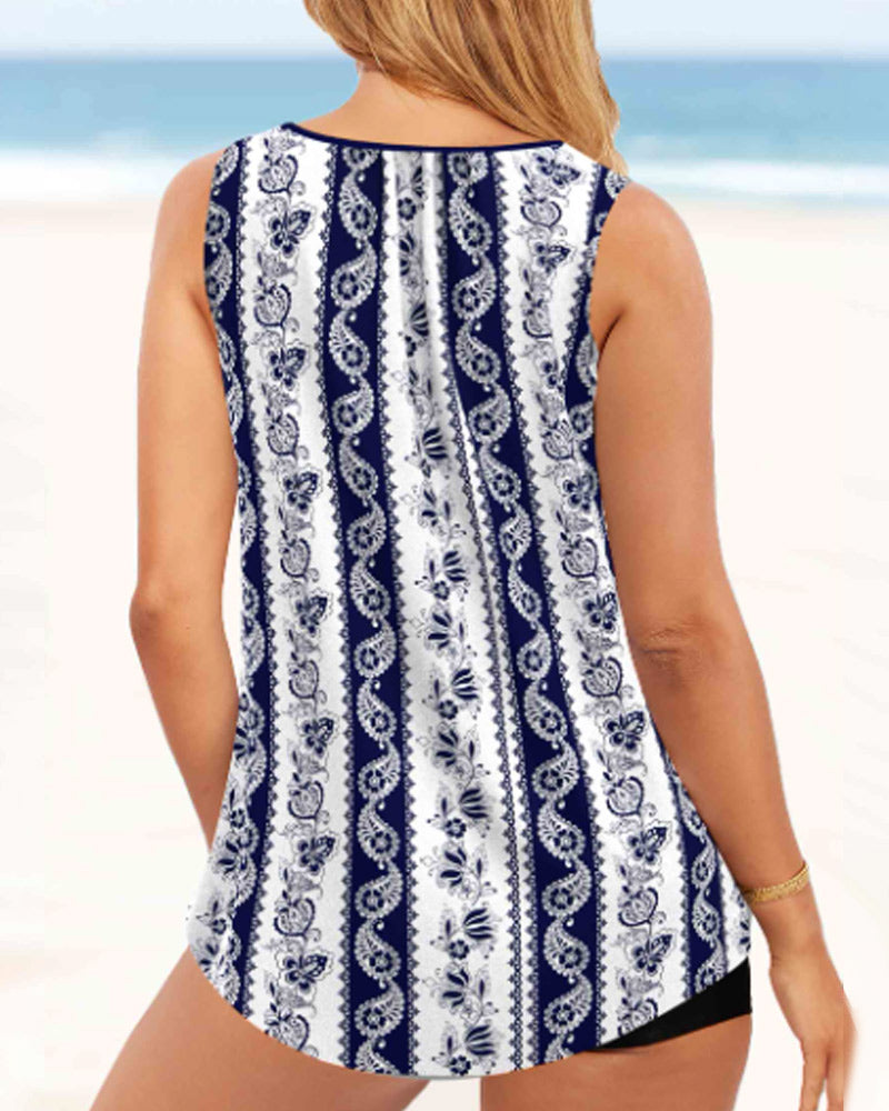 R&B | Gedrucktes Zweiteiliges Tankini
