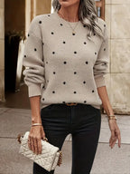 R&B | Langarm-Poker-Dot-Pullover