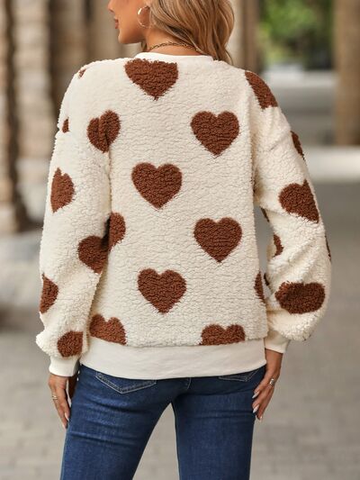 R&B | Strickpullover mit Herzmuster für Wintereleganz