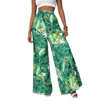 R&B | Bedruckte Freizeithose mit hoher Taille und weitem Bein
