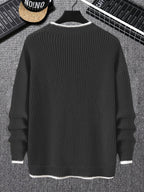 R&B | Überdimensionierter Strickpullover Acryl Lässig und Warm
