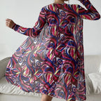 R&B | Dreiteilige Bluse mit hoher Taille und langen Ärmeln mit Kordelzug