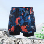 R&B | Doppellagige Herren Sport Fitness Anti-Peinlichkeit Strandhose