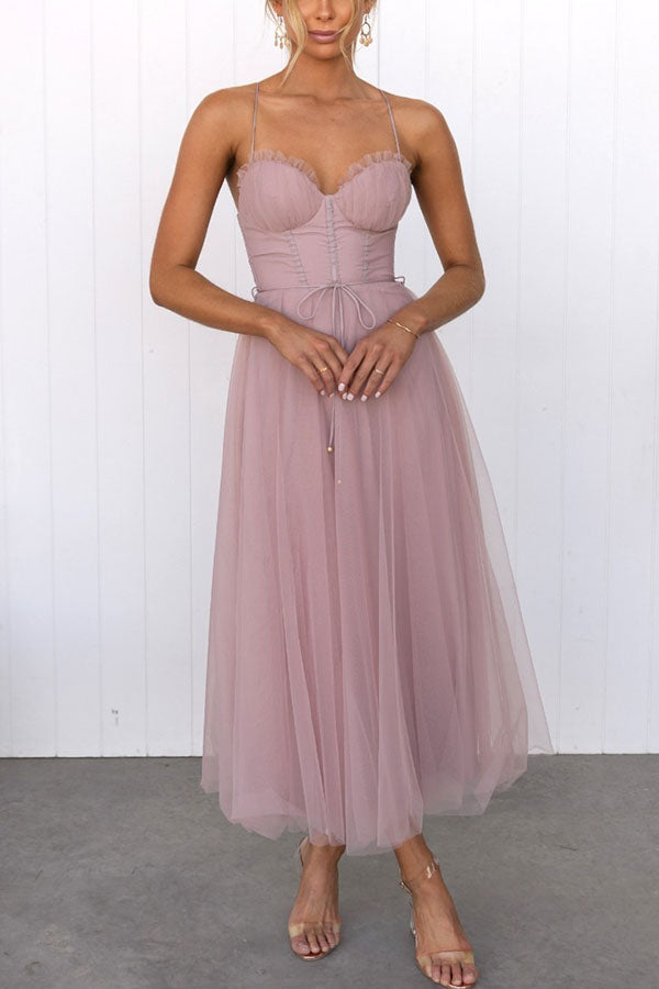 R&B | Modernes prinses chiffon Kleid
