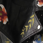 R&B | Damen Blumen PU Lederjacke