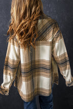 R&B | Lang Karierte Shirtjacke Baumwollmischung Zeitlos und Vielseitig