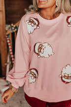 R&B | Weihnachtsmann Pailletten Lässiges Lockeres Sweatshirt
