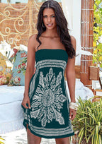 R&B | Bedrucktes Röhrentop-Kleid