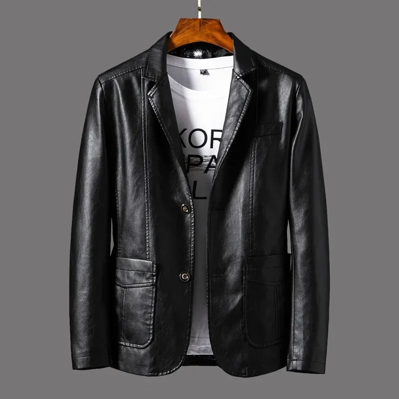 R&B | Klassisches Leder Herrenjacke